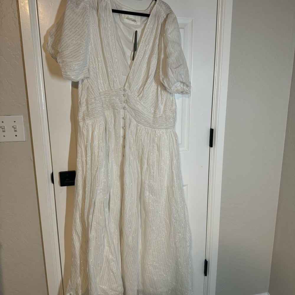 Anthropologie Aureta Studio x Anthropologie Pleated Shirt Dress M - Picture 11 of 12